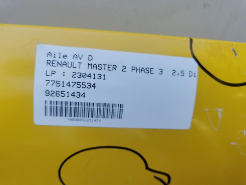 Aile avant droit RENAULT MASTER 2 PHASE 3 Diesel - 1