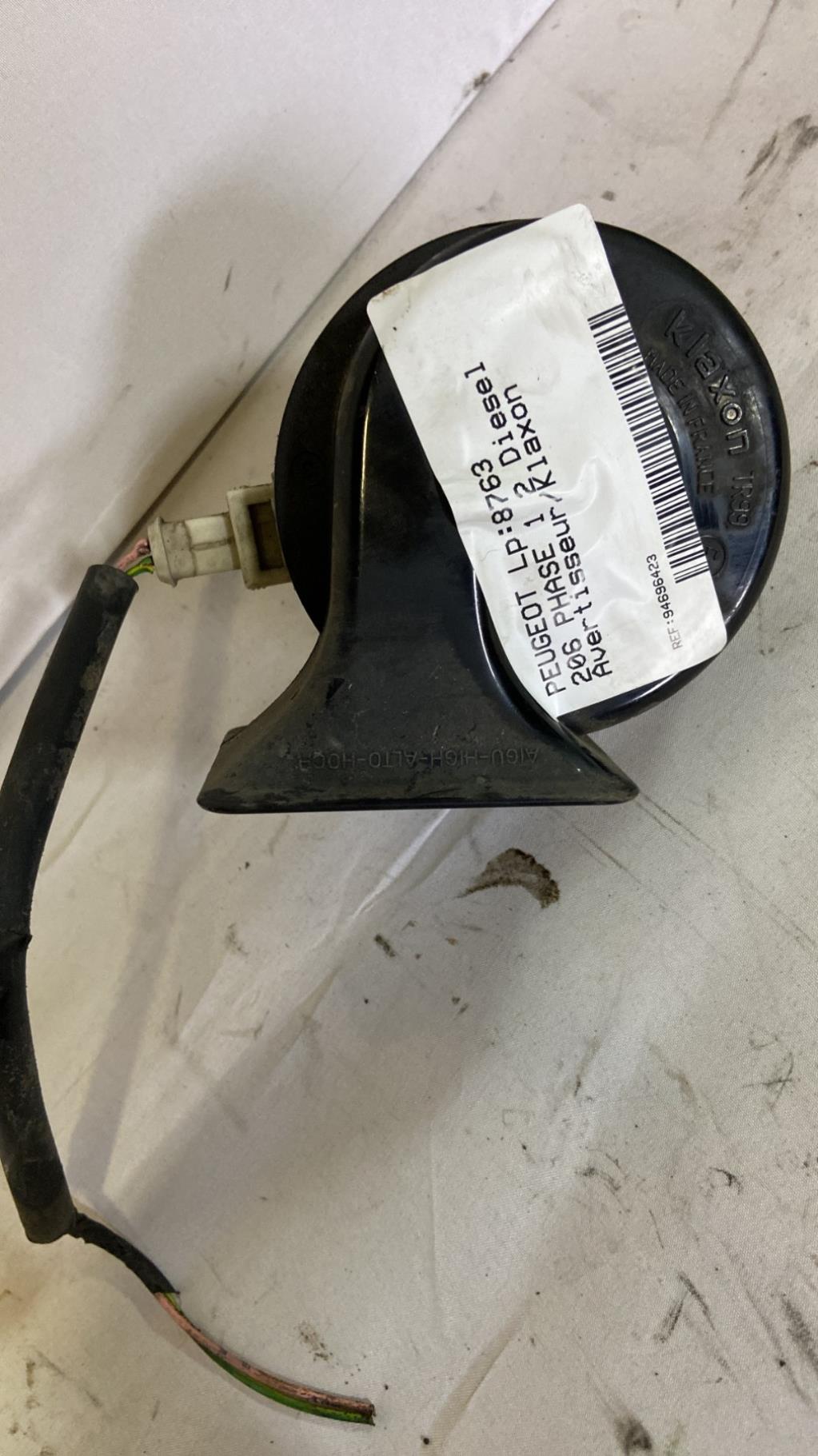 Avertisseur/Klaxon PEUGEOT 206 PHASE 1 Diesel - 1