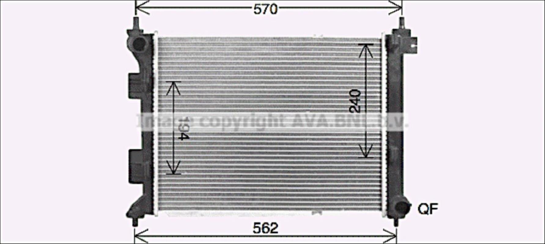 Radiateur eau HYUNDAI I 20 2 PHASE 1 Diesel - 1