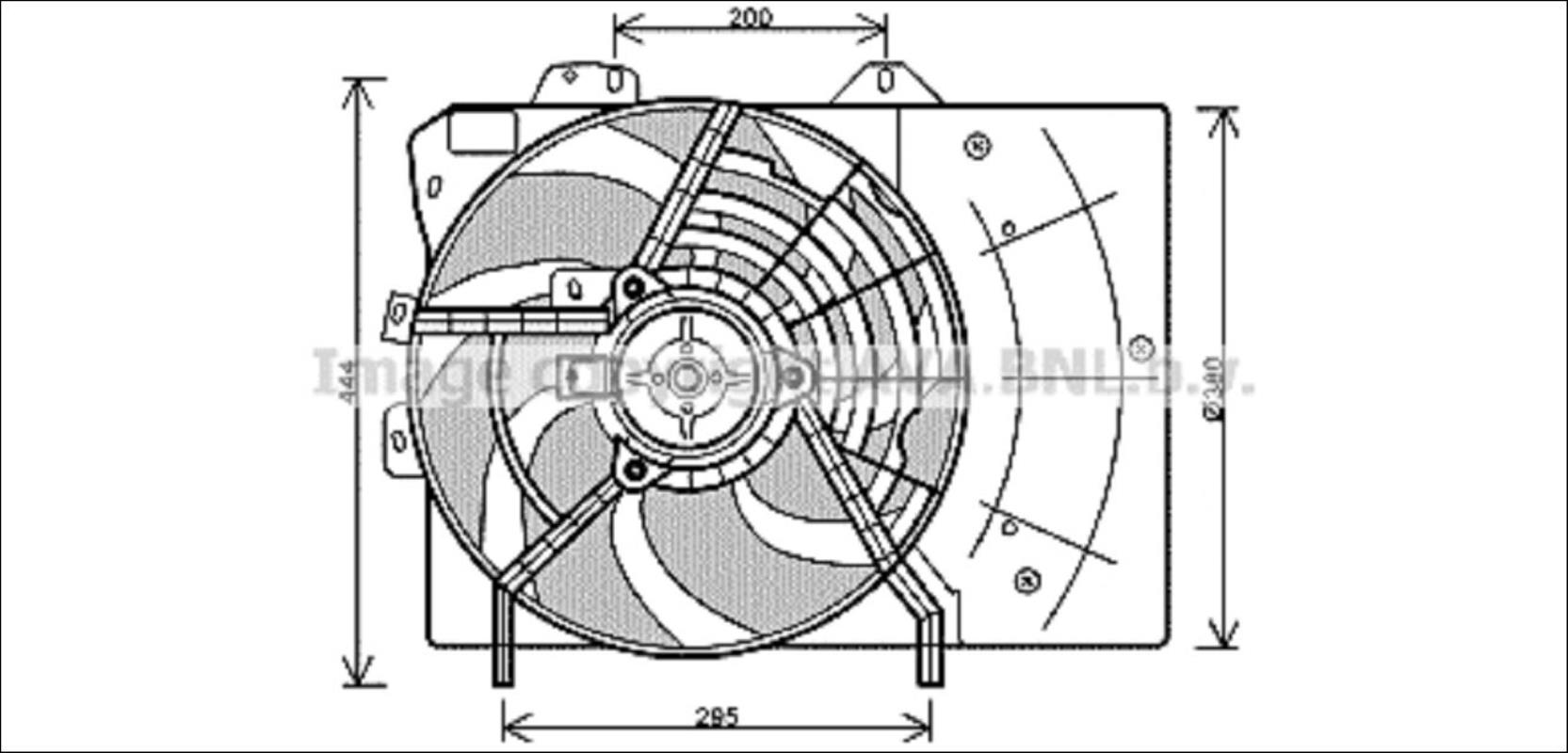 Ventilateur eau CITROEN C3 2 PHASE 1 Essence - 1