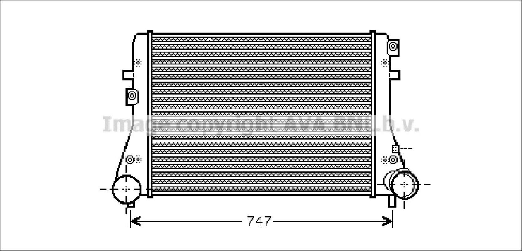 Echangeur air (Intercooler) VOLKSWAGEN GOLF 6 Diesel - 1