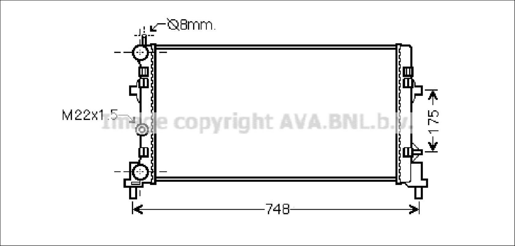 Radiateur eau VOLKSWAGEN POLO 5 PHASE 1 Diesel - 1