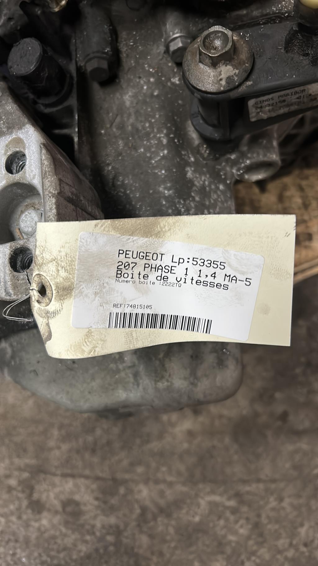 Boite de vitesses PEUGEOT 207 PHASE 1  - 1