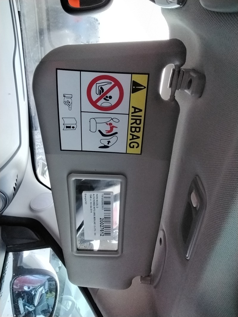 Pare soleil droit ALFA ROMEO MITO PHASE 1 Diesel - 1