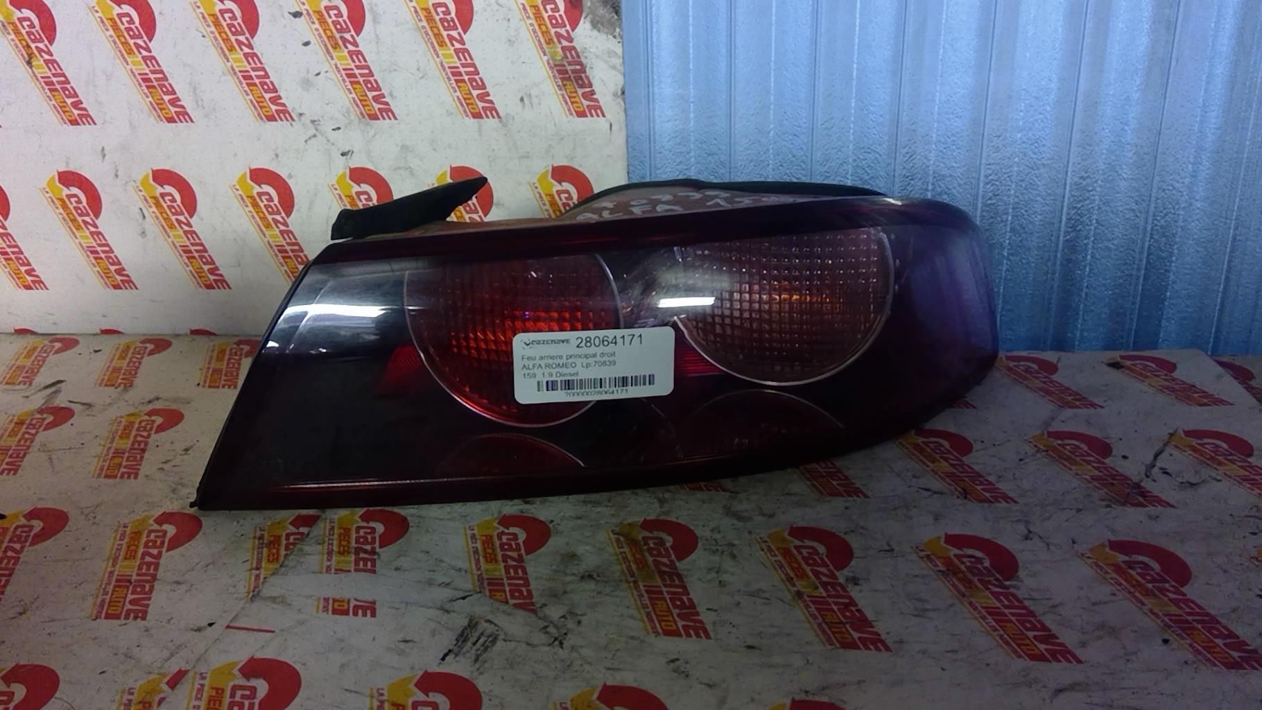 Fanale posteriore principale destro (luci) ALFA ROMEO 159 Diésel - 1