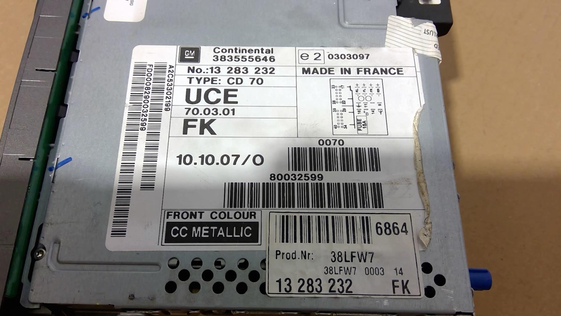 GPS OPEL VECTRA C PHASE 1 BREAK Essence - 1