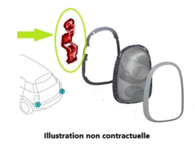 Image Platine feu arriere droit - RENAULT MEGANE 2