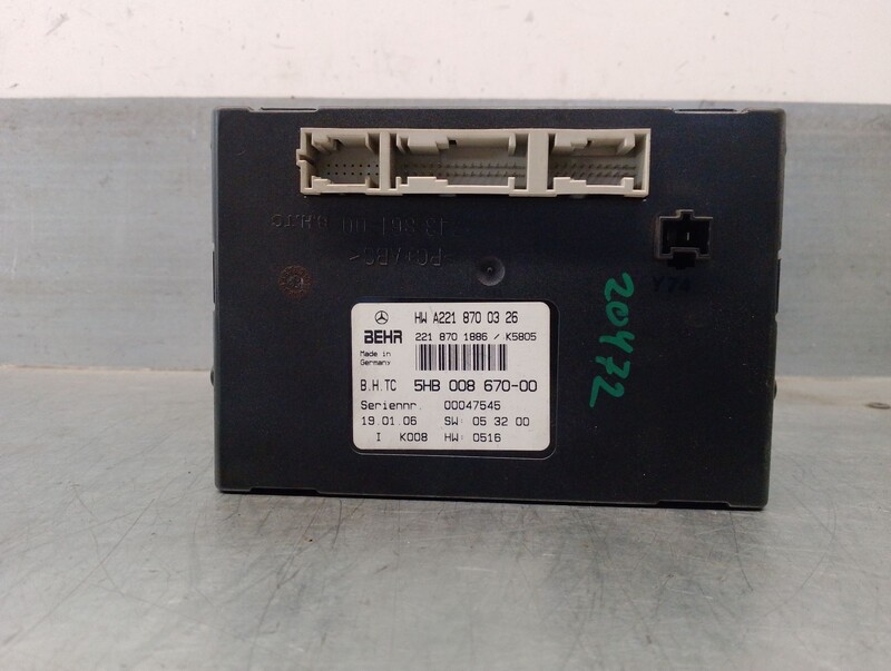 Module électronique MERCEDES-BENZ CLASE S (W221, V221) S 320 CDI Diesel - 1
